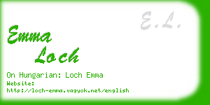 emma loch business card